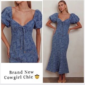 Maxi Denim Dress Country Chic